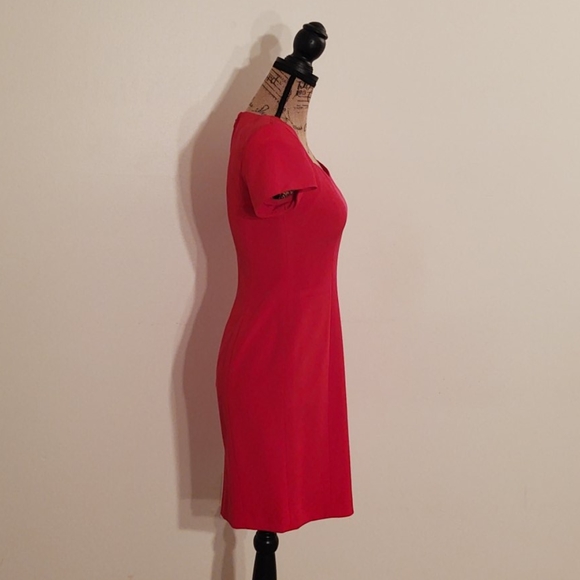 FUCHSIA | Gillian Women Petites Silk Dress | 2P - Picture 6 of 11